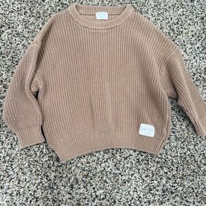 Classic Knit Sweater in tan